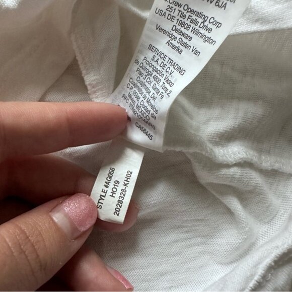 J. Crew | White Three French Hens Collector Tee Shirt | Size Extra Extra Small - Picture 9 of 11